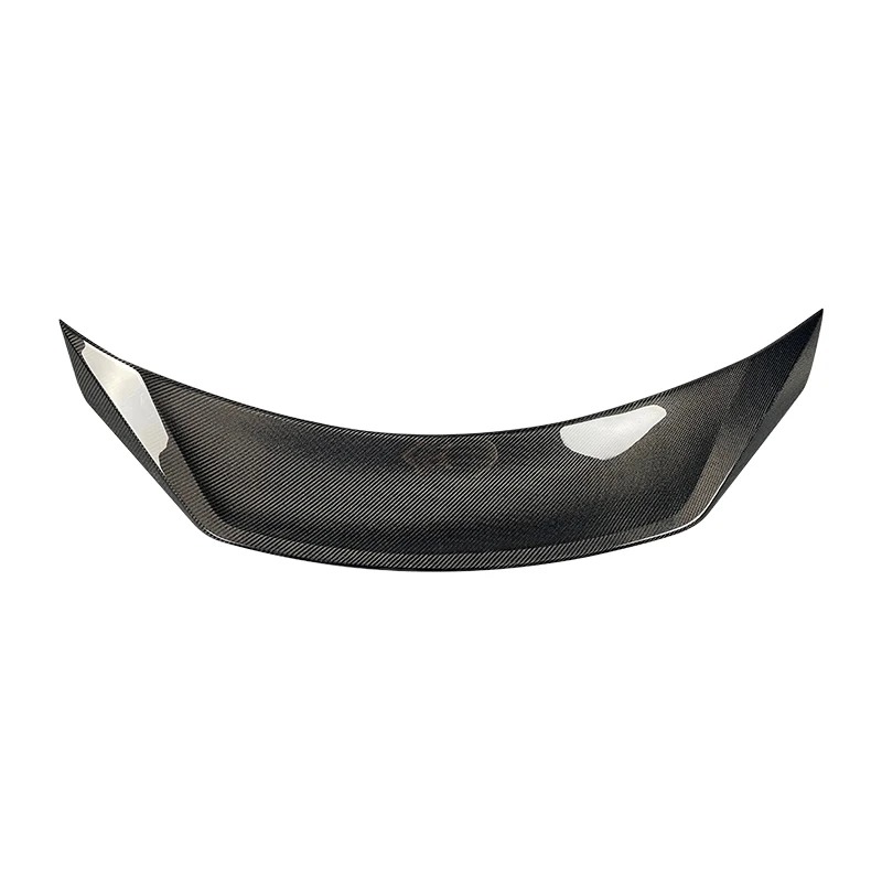 Carbon Fiber Wet Carbon Ducktail Rear Spoiler for Q60S Coupe 2015-2020 Trunk Lid High Quality Polished Finish 2